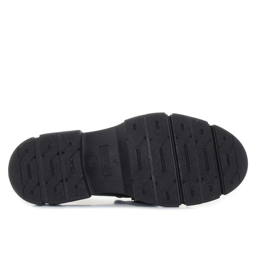 Tamaris fekete női bebújós cipő