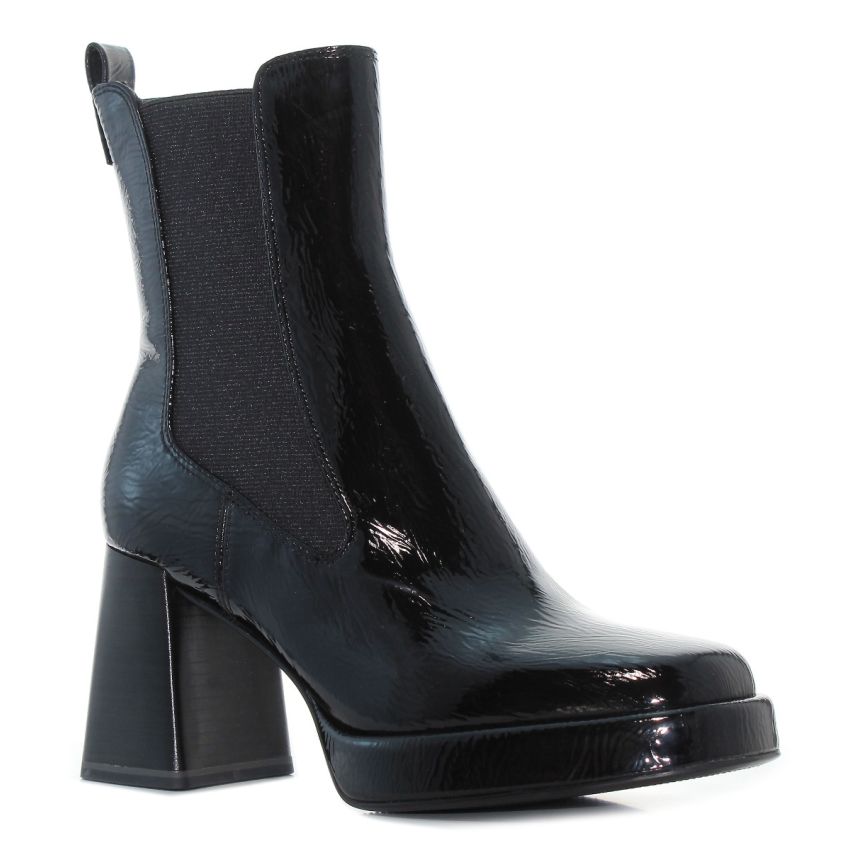 Tamaris fekete női bokacsizma