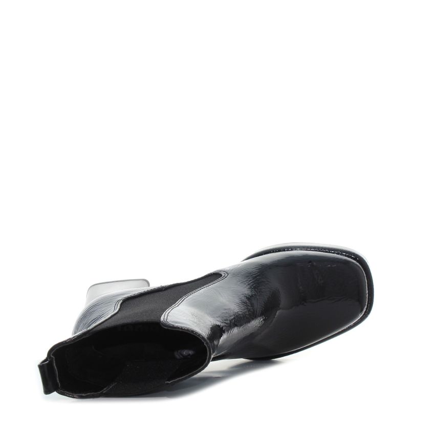 Tamaris fekete női bokacsizma