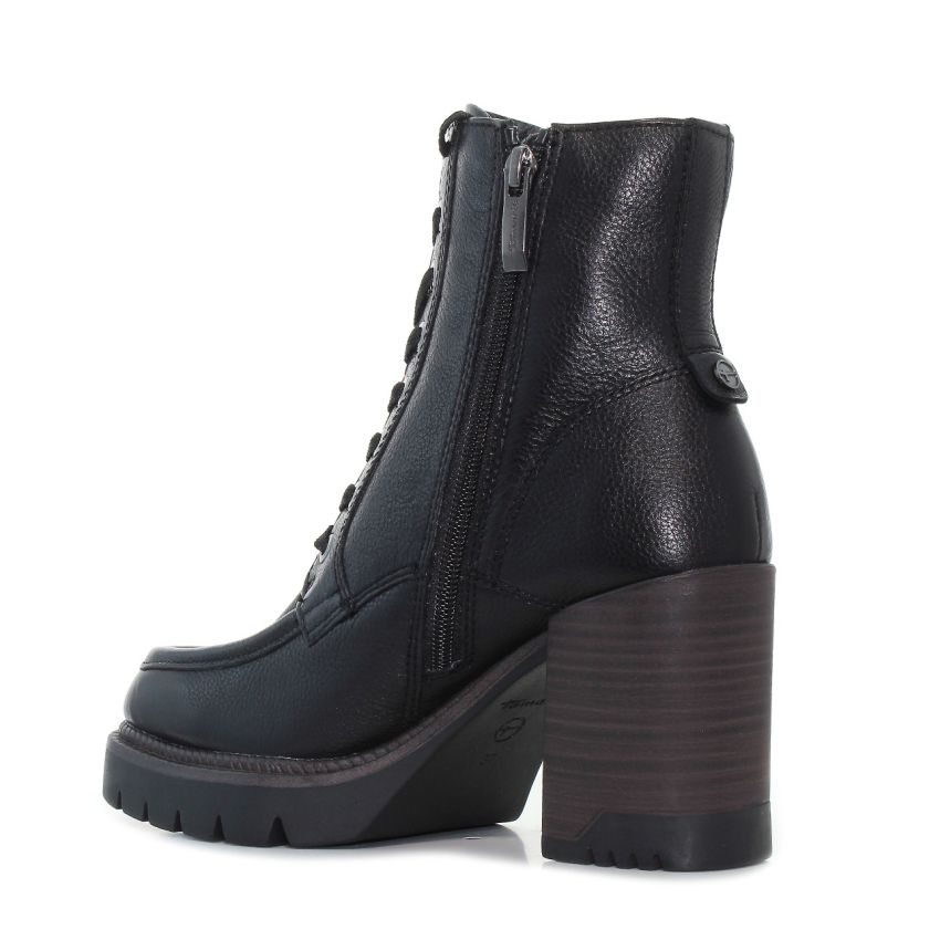 Tamaris fekete női bakancs