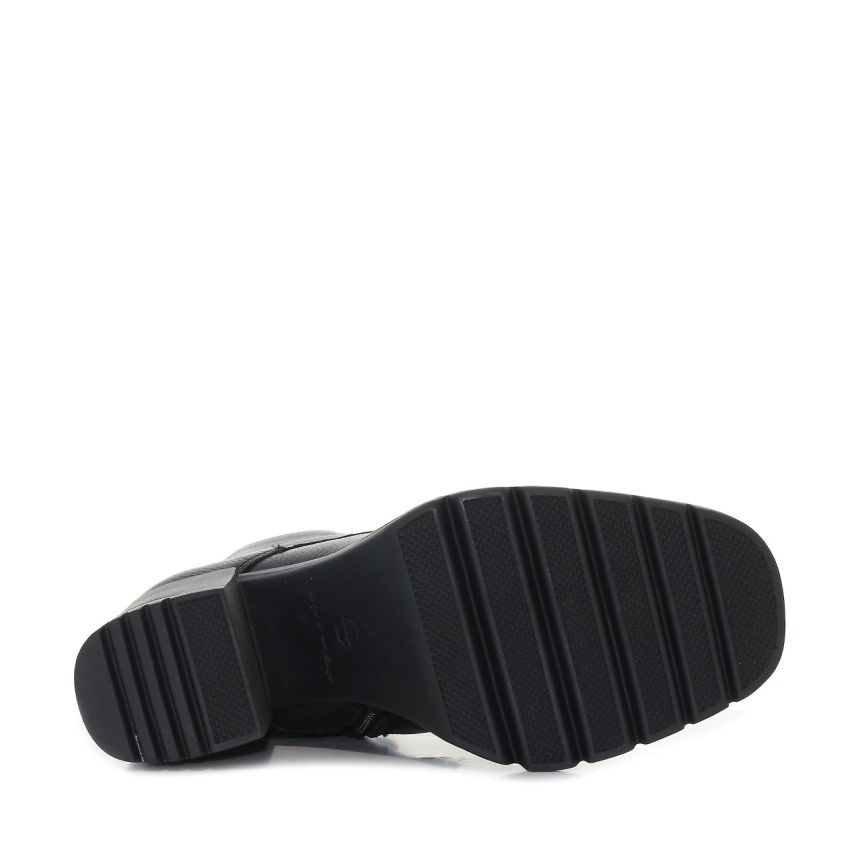 Tamaris fekete női bakancs