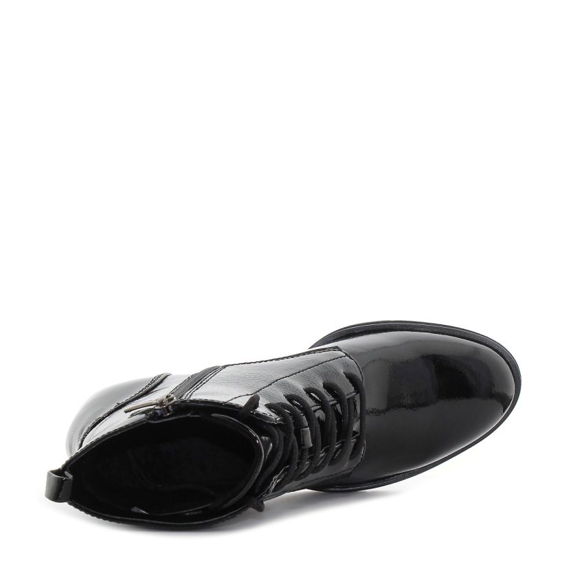 Tamaris fekete női bakancs