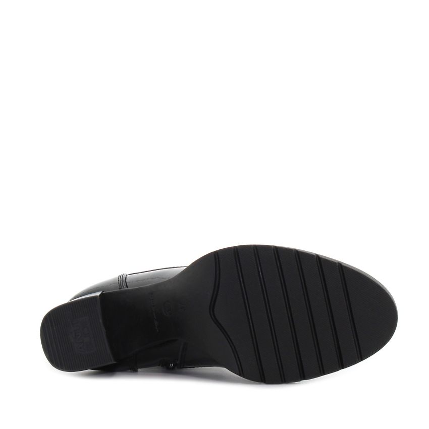 Tamaris fekete női bakancs