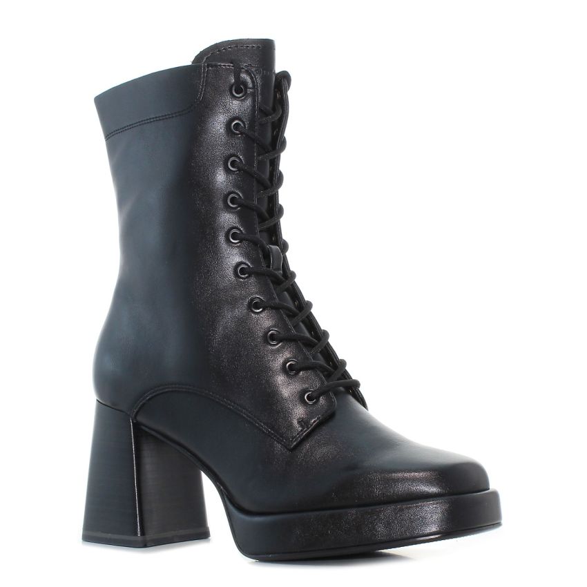 Tamaris fekete női magasszárú bakancs