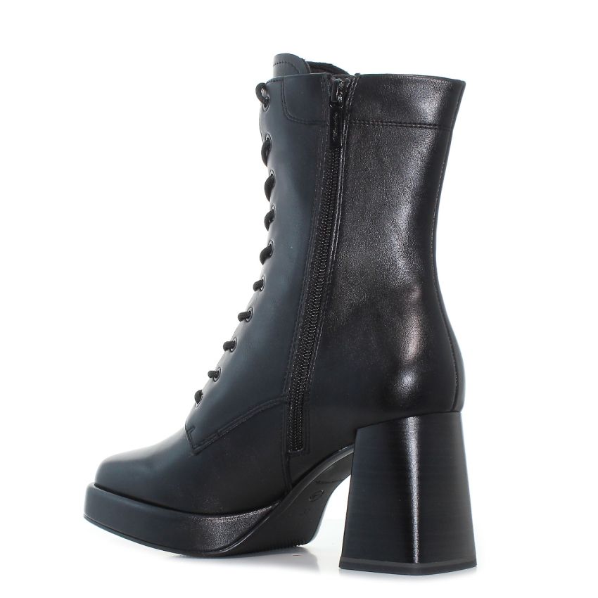 Tamaris fekete női magasszárú bakancs