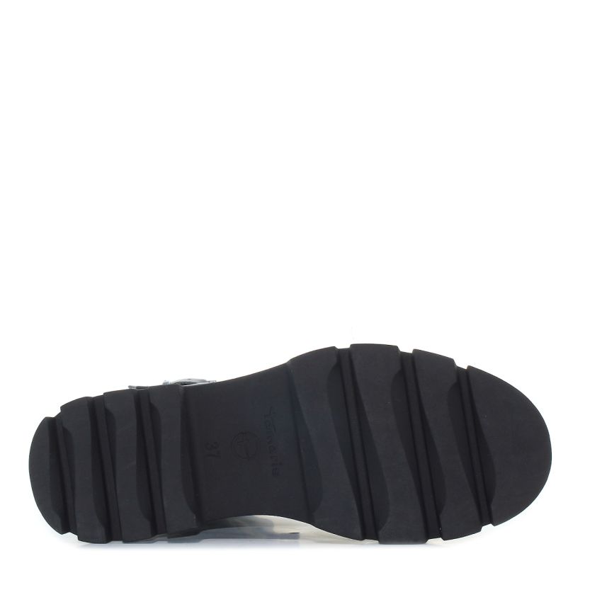 Tamaris fekete női bakancs