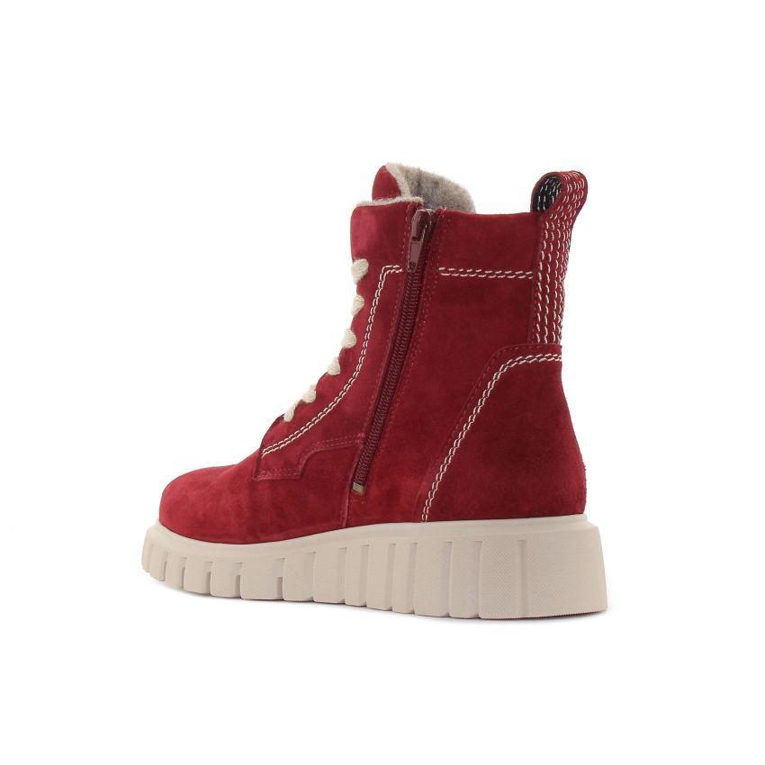 Tamaris bordó női bakancs