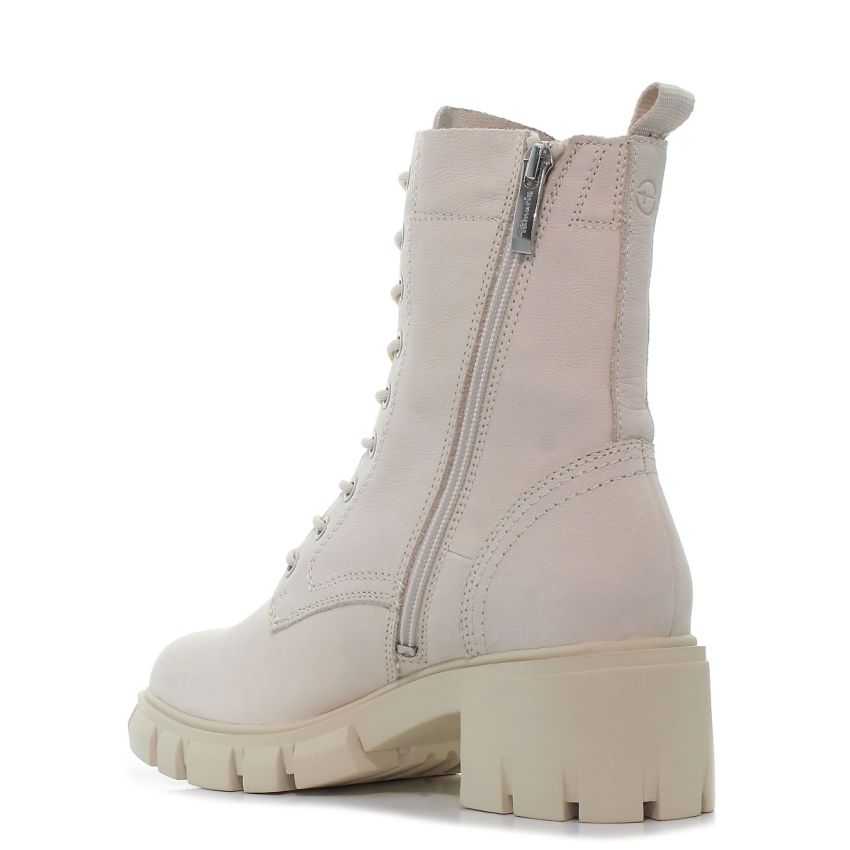 Tamaris bézs női bakancs