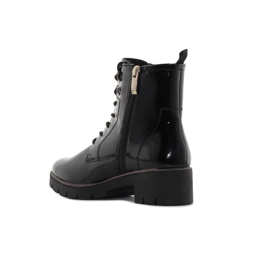 Tamaris fekete női bakancs