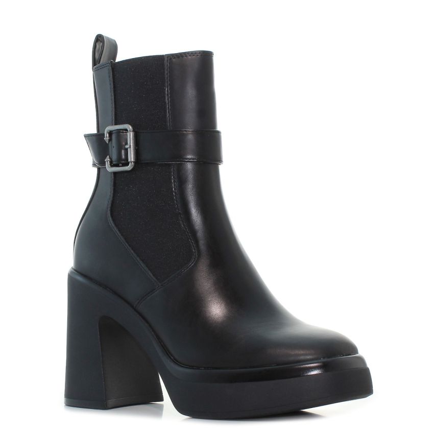 Tamaris fekete női bokacsizma