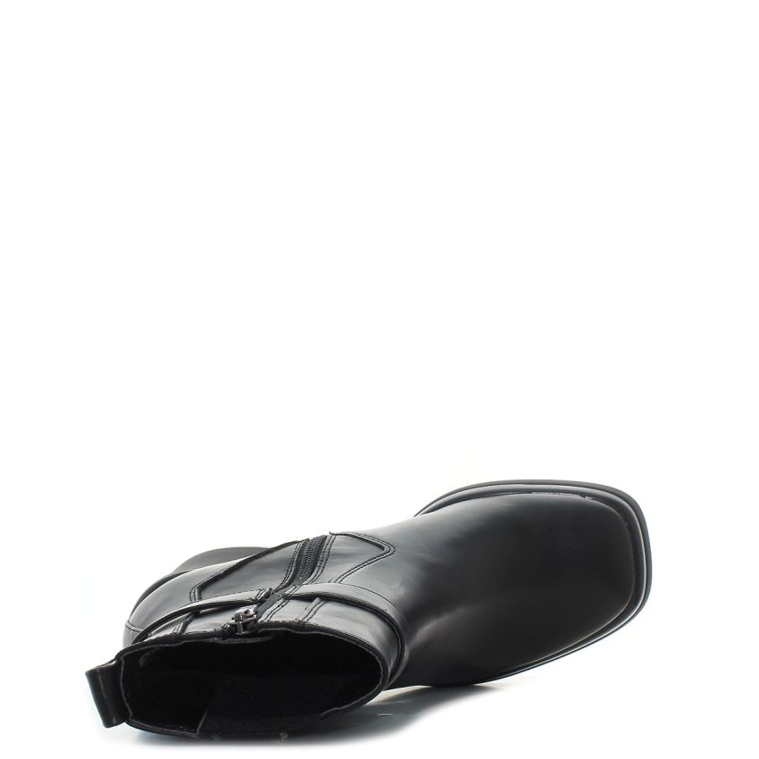 Tamaris fekete női bokacsizma