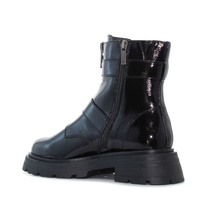 Tamaris fekete női bakancs