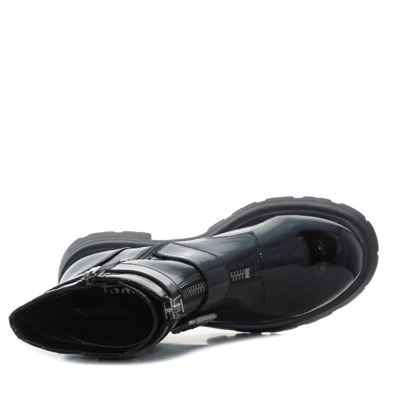 Tamaris fekete női bakancs