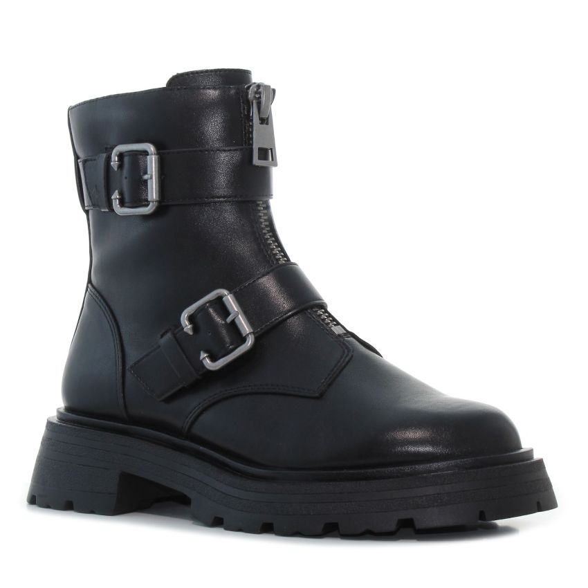 Tamaris fekete női bakancs