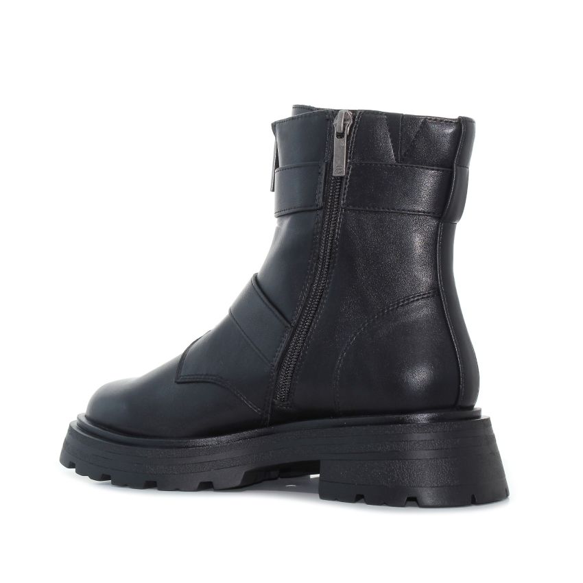 Tamaris fekete női bakancs