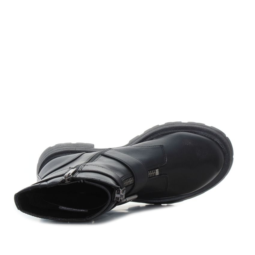 Tamaris fekete női bakancs