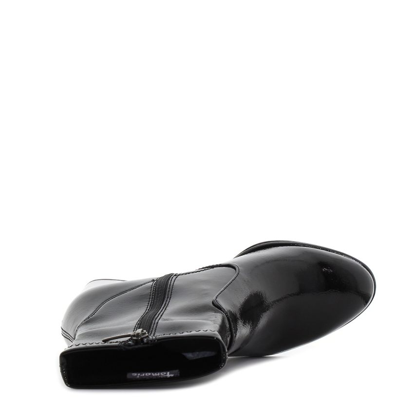 Tamaris fekete női bokacsizma