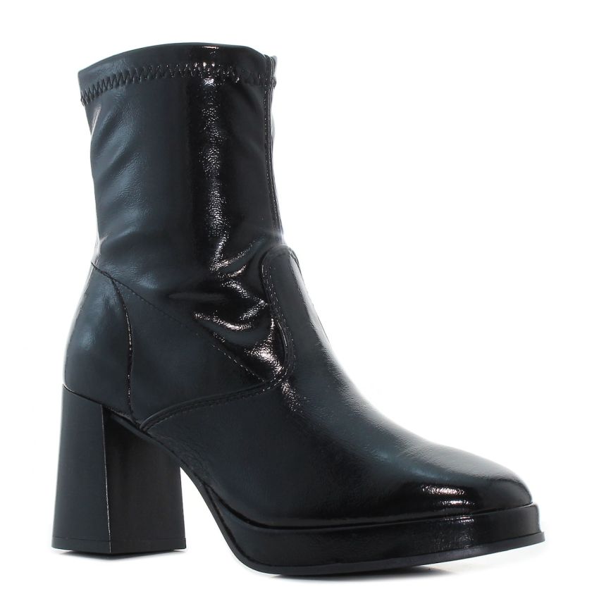 Tamaris fekete női bokacsizma