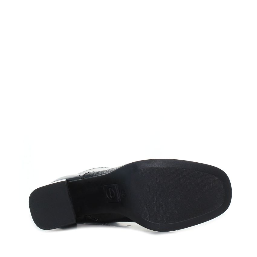 Tamaris fekete női bokacsizma