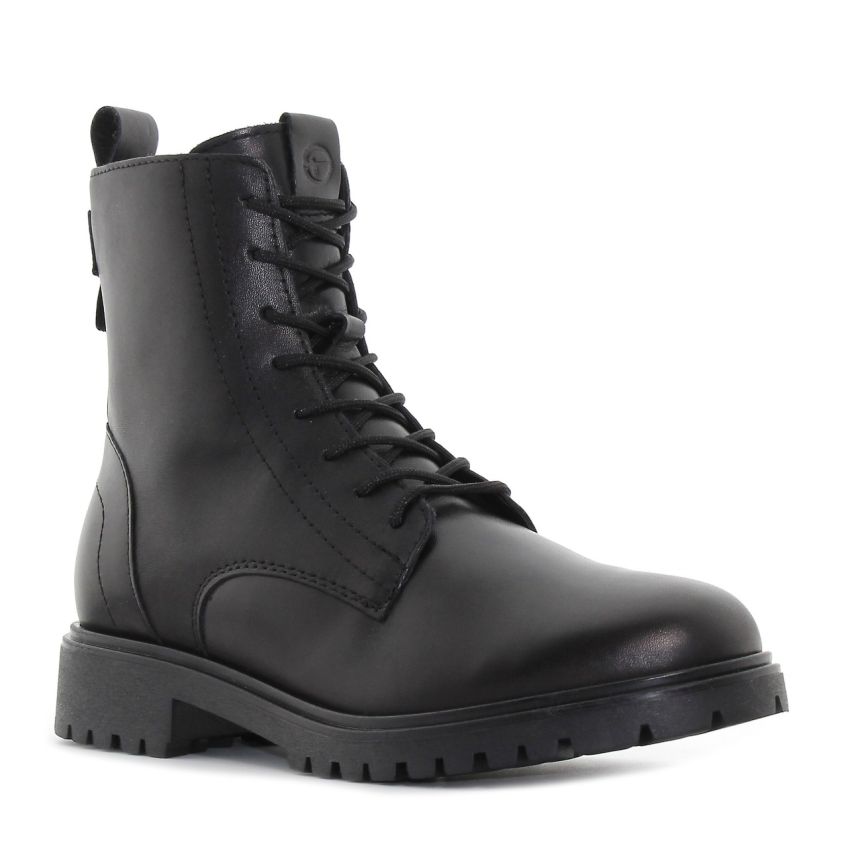 Tamaris fekete női bakancs