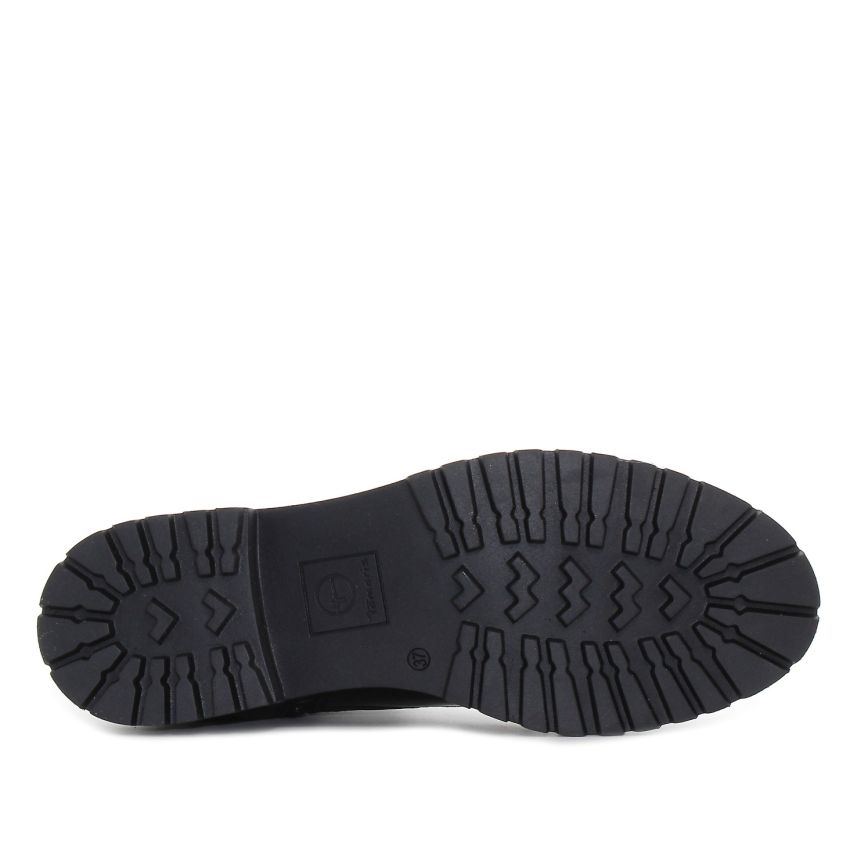 Tamaris fekete női bakancs