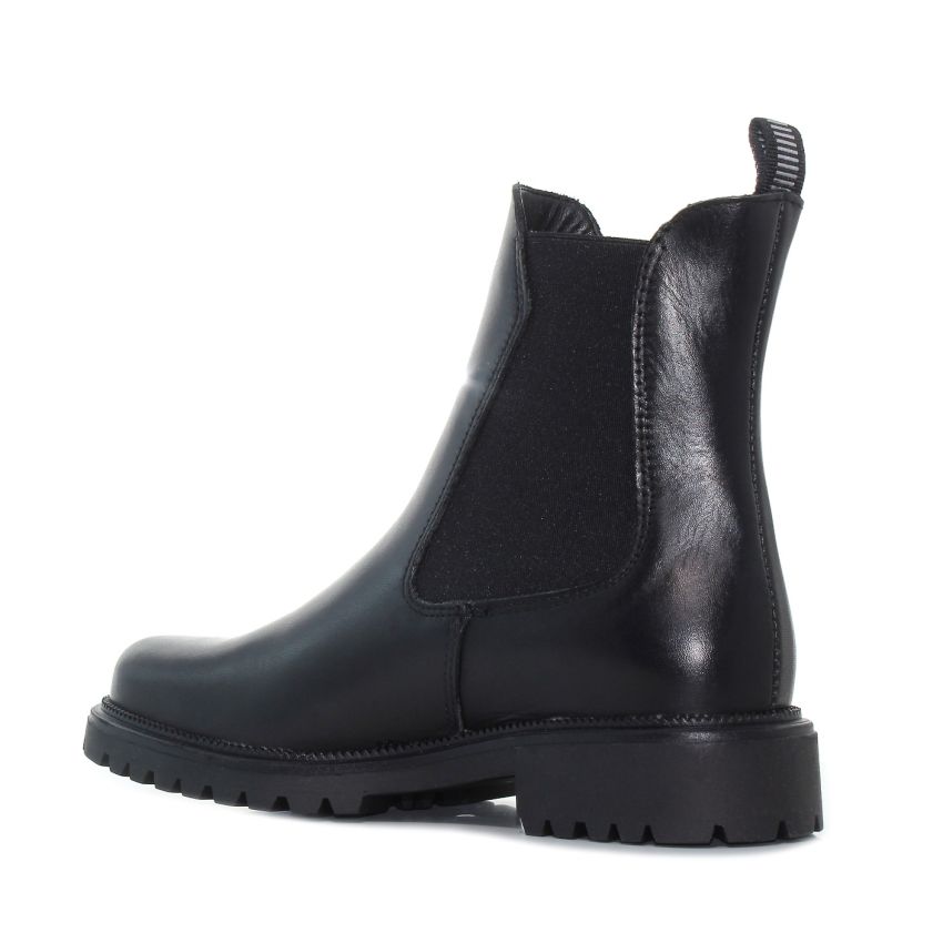 Tamaris fekete női bokacsizma