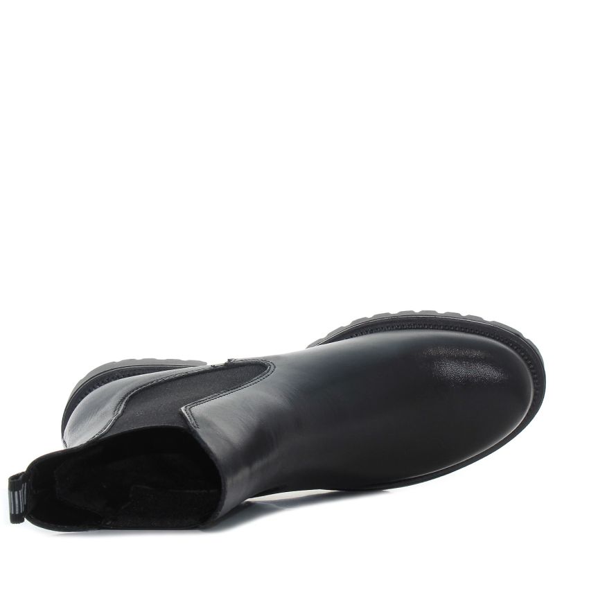 Tamaris fekete női bokacsizma