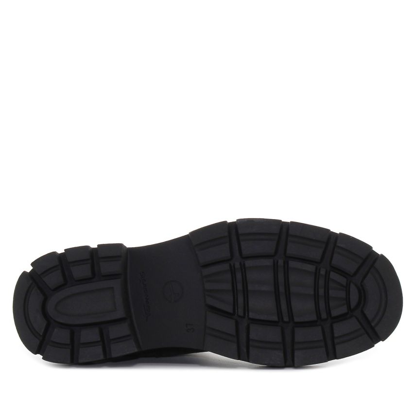 Tamaris csillogó női bokacsizma