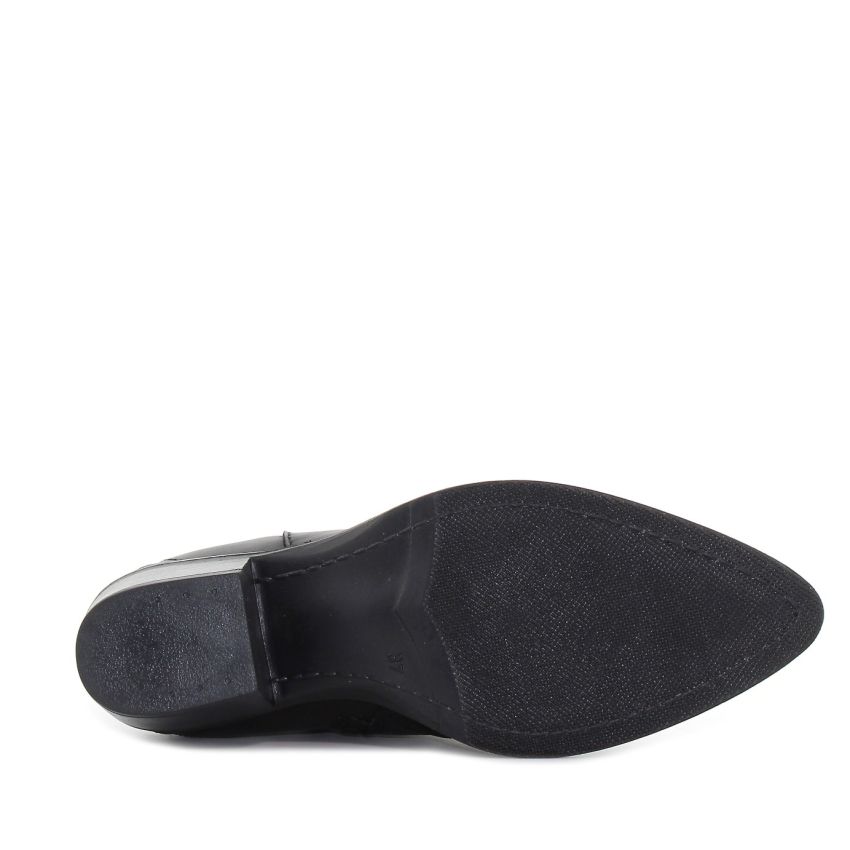 Tamaris fekete női bokacsizma