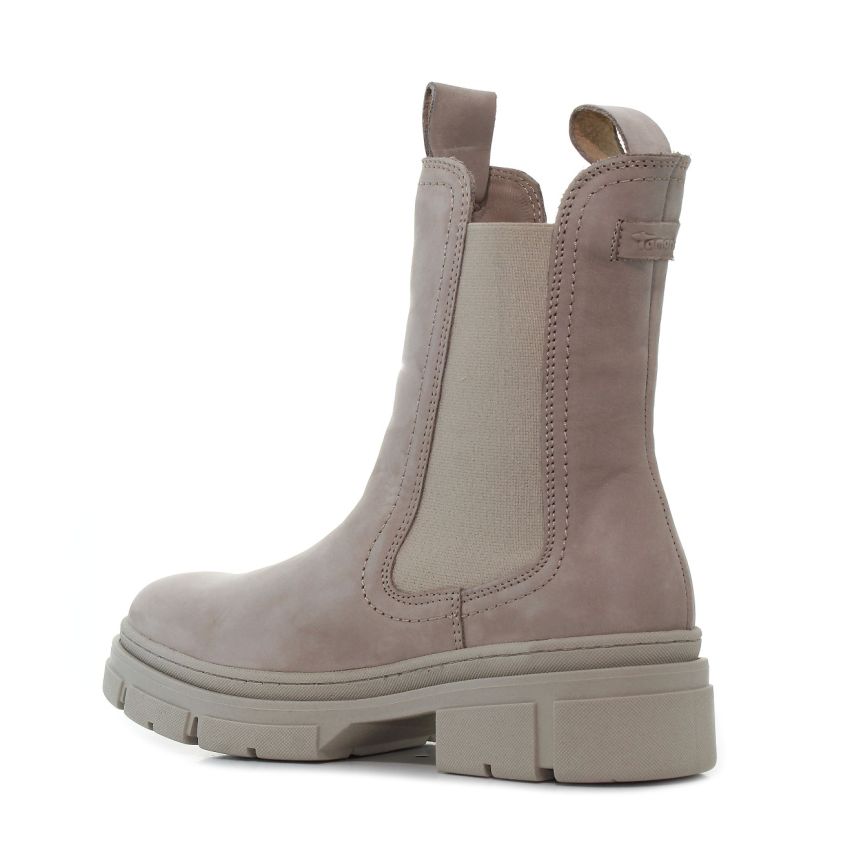 Tamaris bézs női bokacsizma