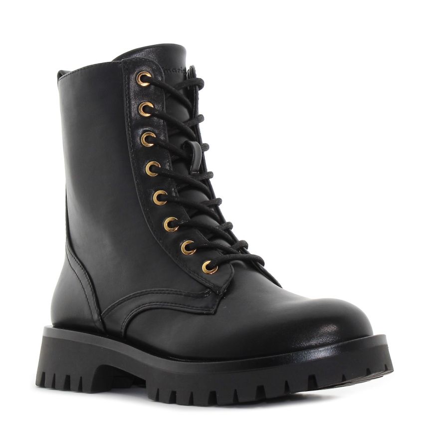 Tamaris fekete női bakancs