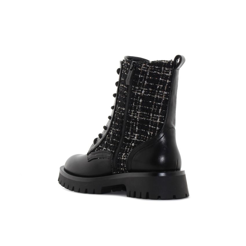 Tamaris fekete női bakancs