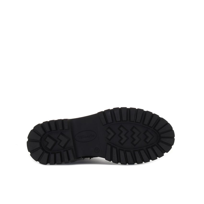 Tamaris fekete női bakancs