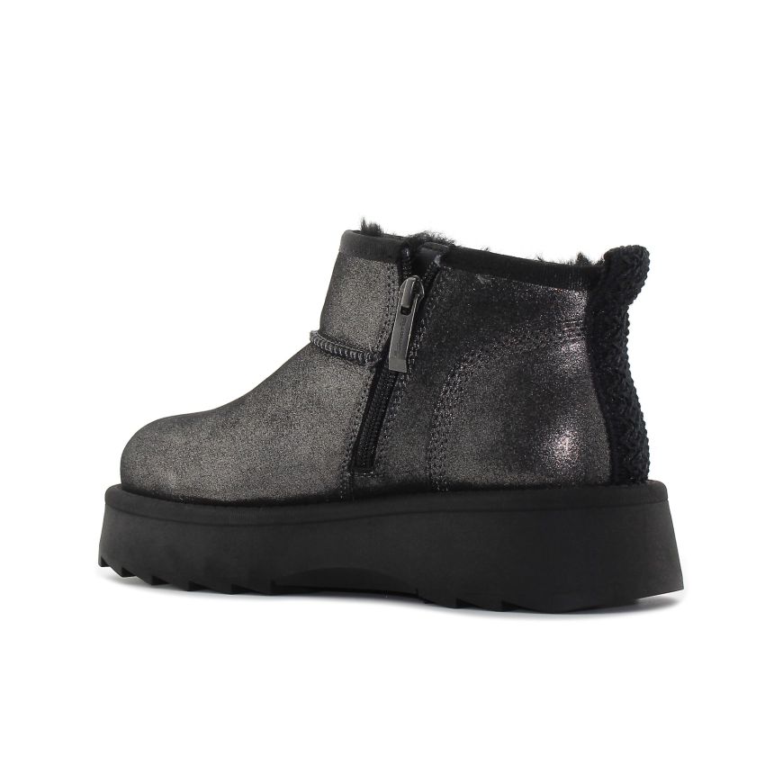 Tamaris fekete női bokacsizma