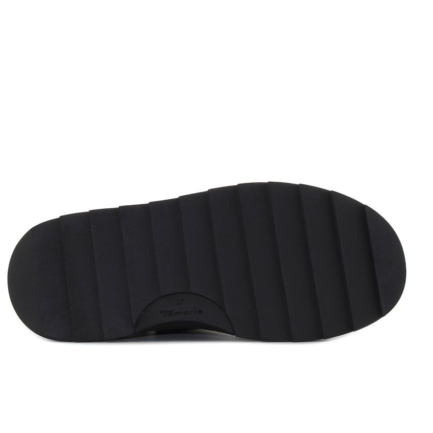 Tamaris fekete női bokacsizma