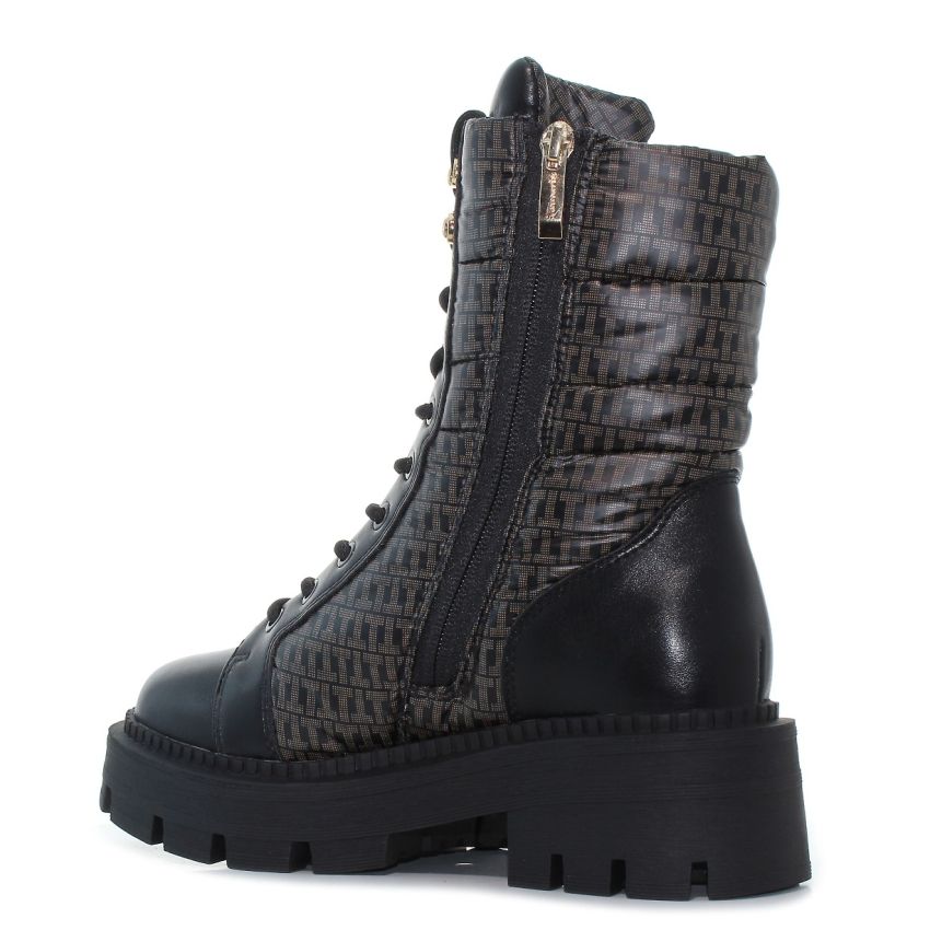 Tamaris fekete női bakancs