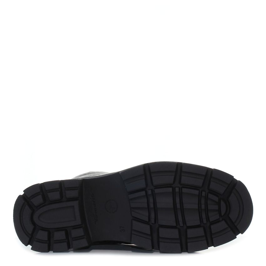 Tamaris fekete női bakancs