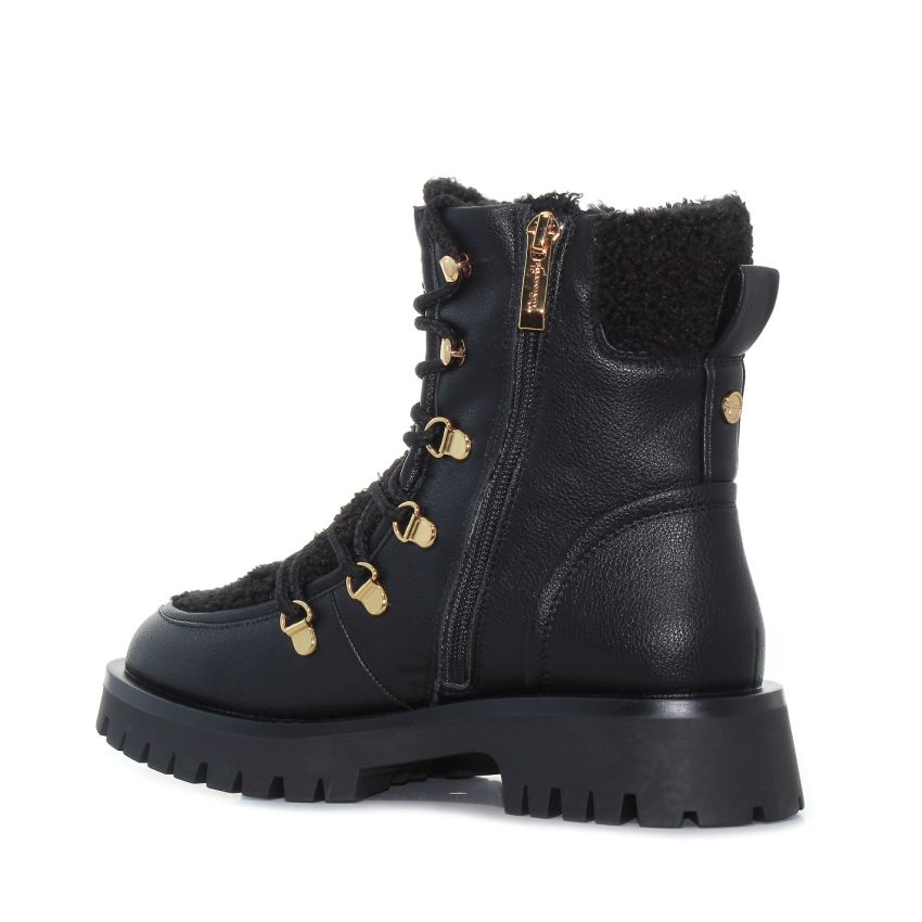 Tamaris fekete női bakancs