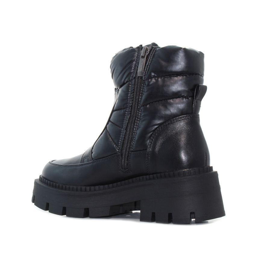 Tamaris fekete női bokacsizma