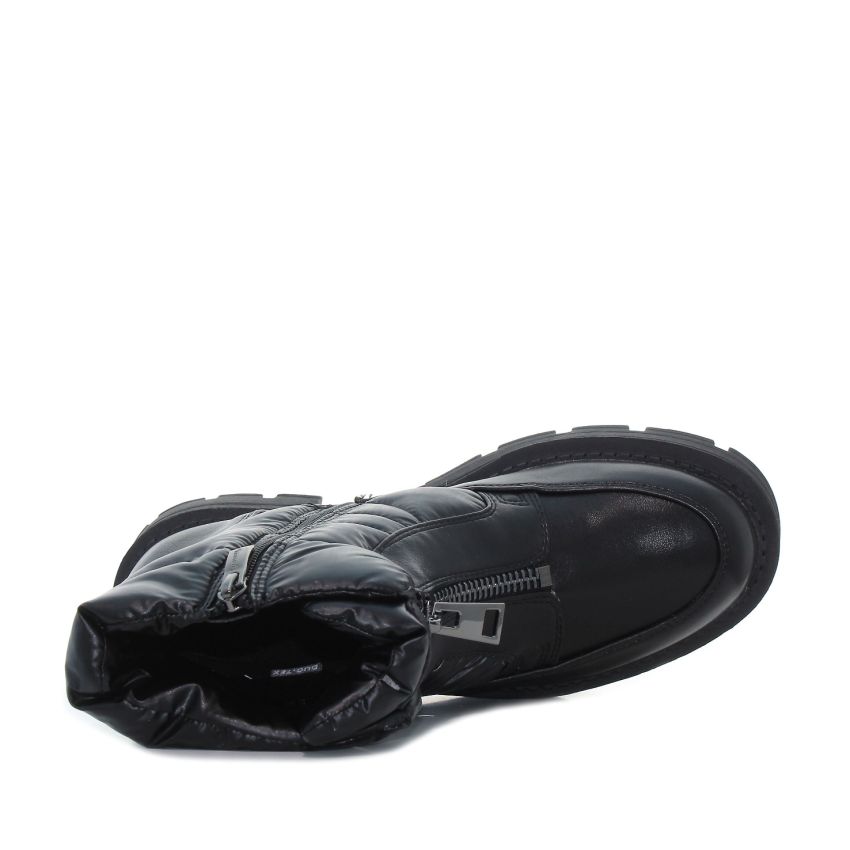 Tamaris fekete női bokacsizma