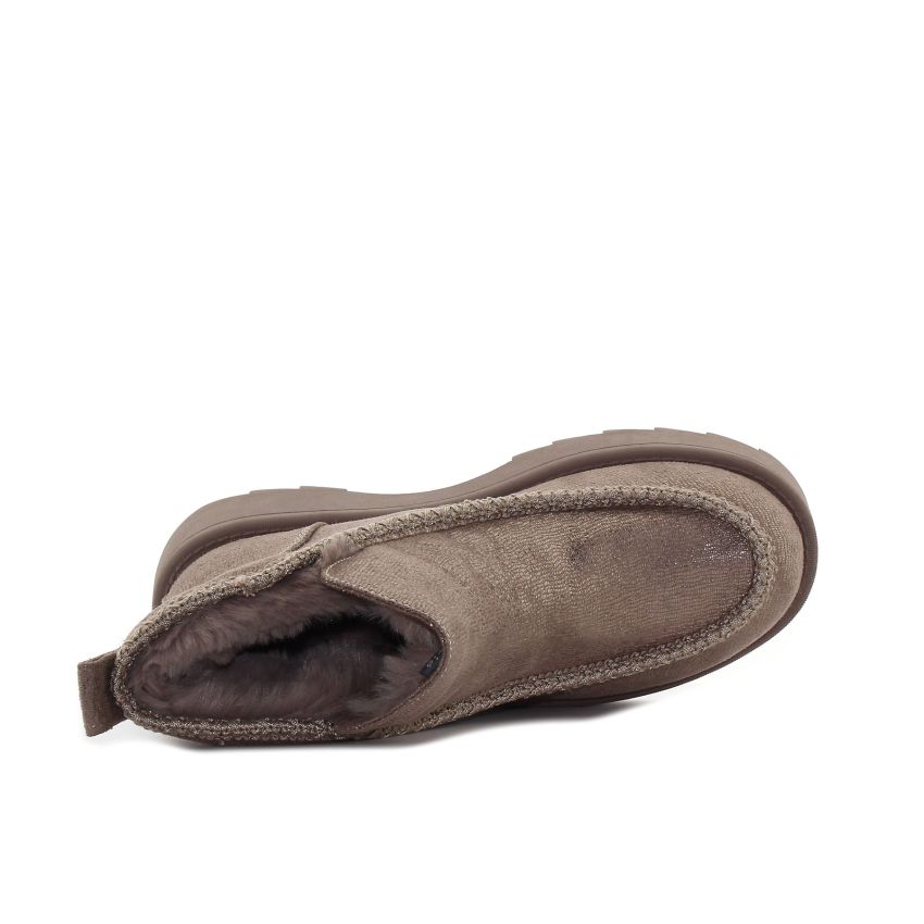 Tamaris bronz női bokacsizma