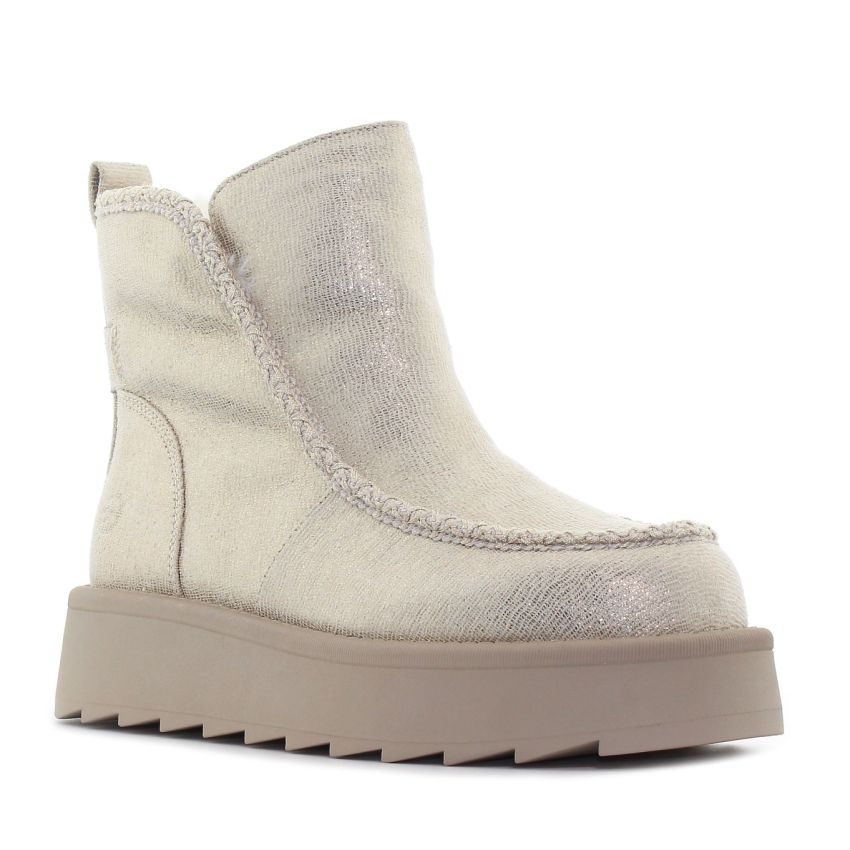 Tamaris arany női bokacsizma