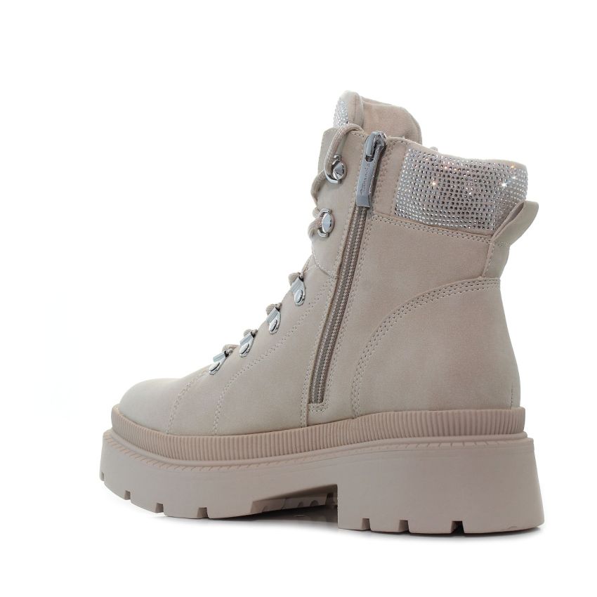 Tamaris bézs női bakancs