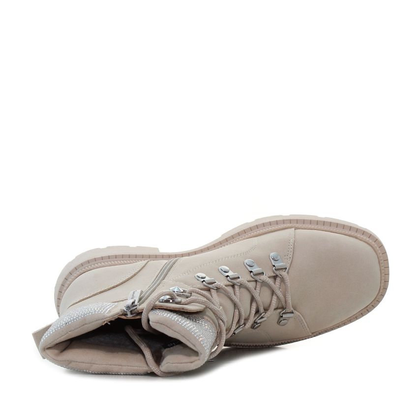 Tamaris bézs női bakancs