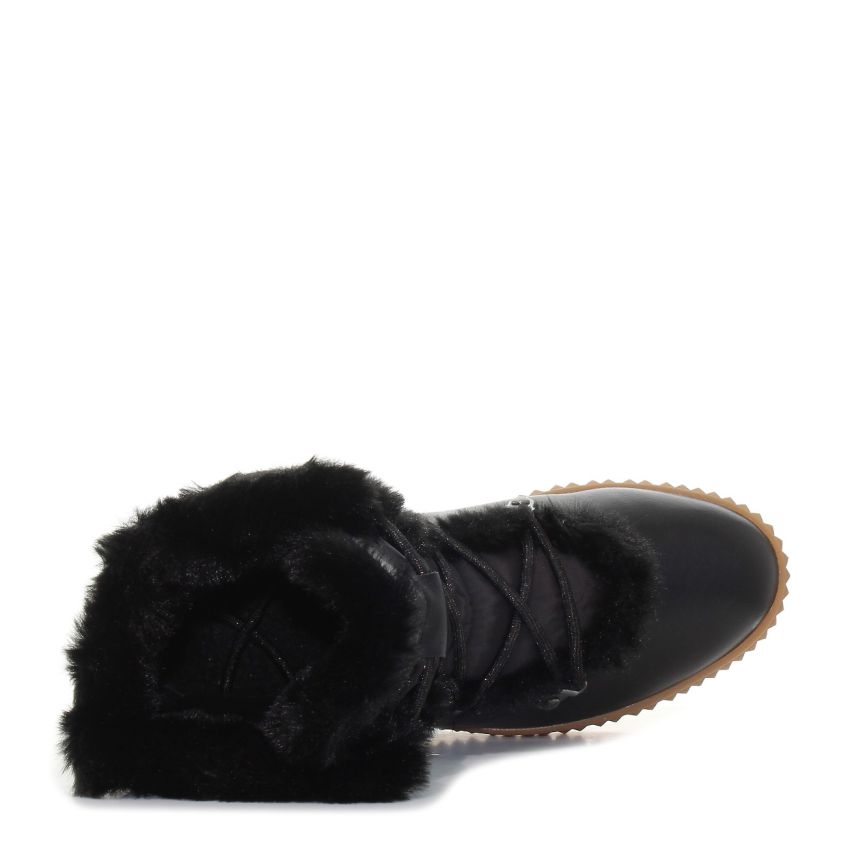 Tamaris fekete női csizma