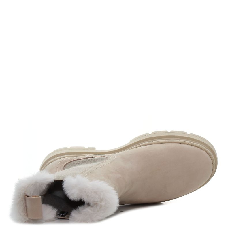 Tamaris bézs női bokacsizma