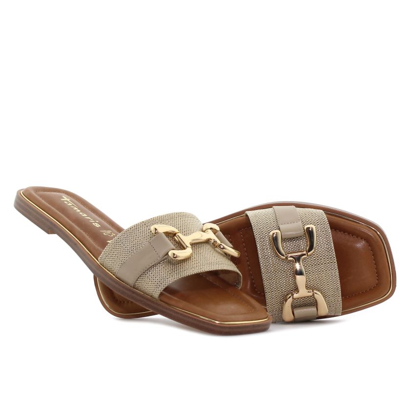 Tamaris arany női papucs