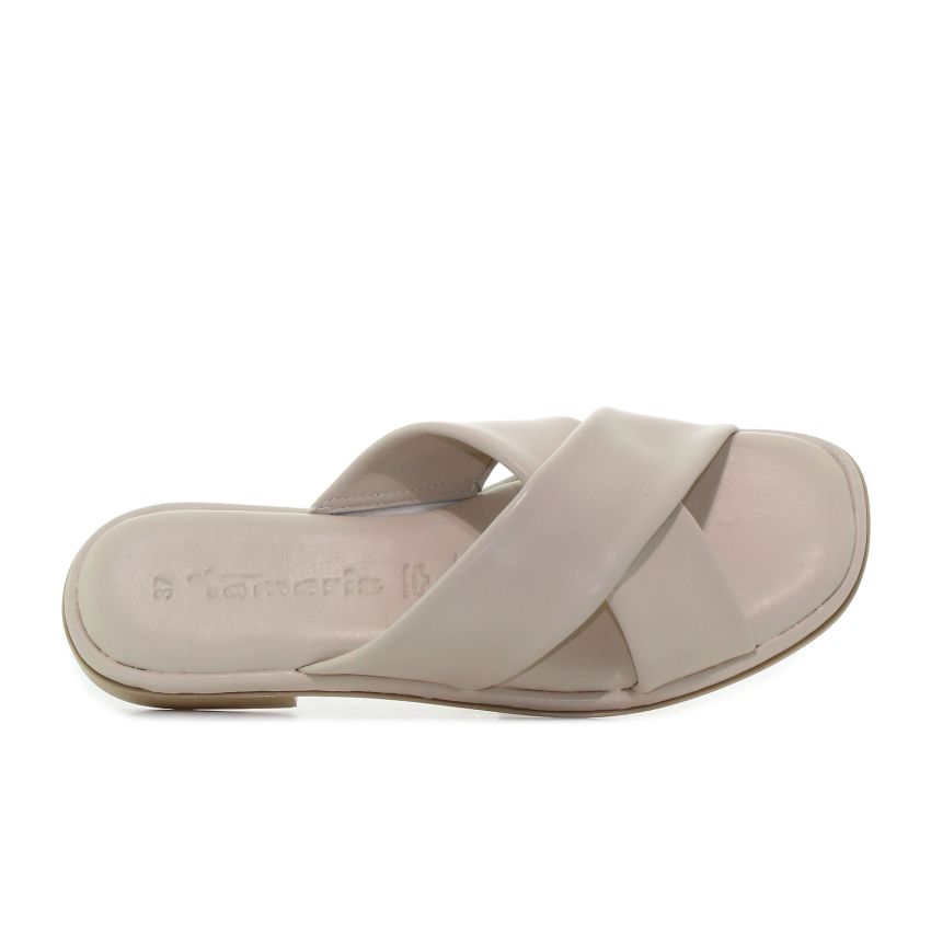 Tamaris törtfehér női papucs