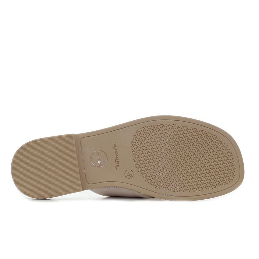 Tamaris törtfehér női papucs