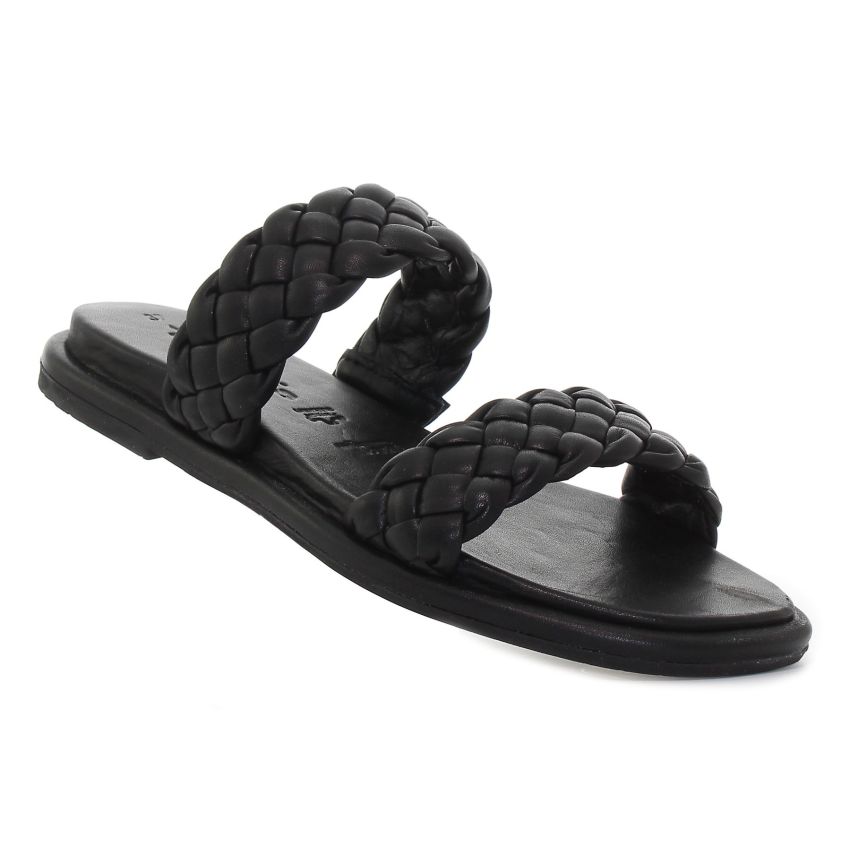 Tamaris fekete női papucs